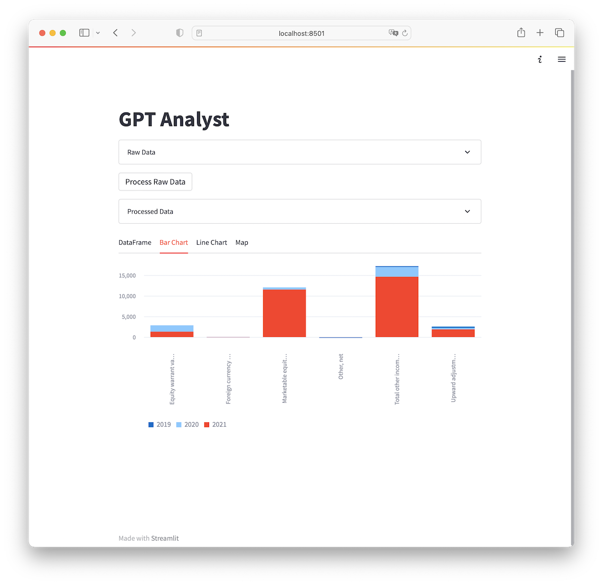 Streamlit GPT Analyst